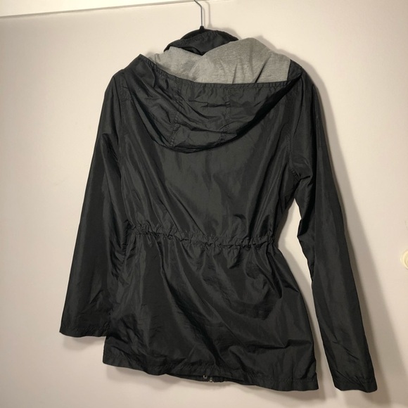 Black Utility Water-Resistant Rain Jacket - Small - Picture 6 of 10